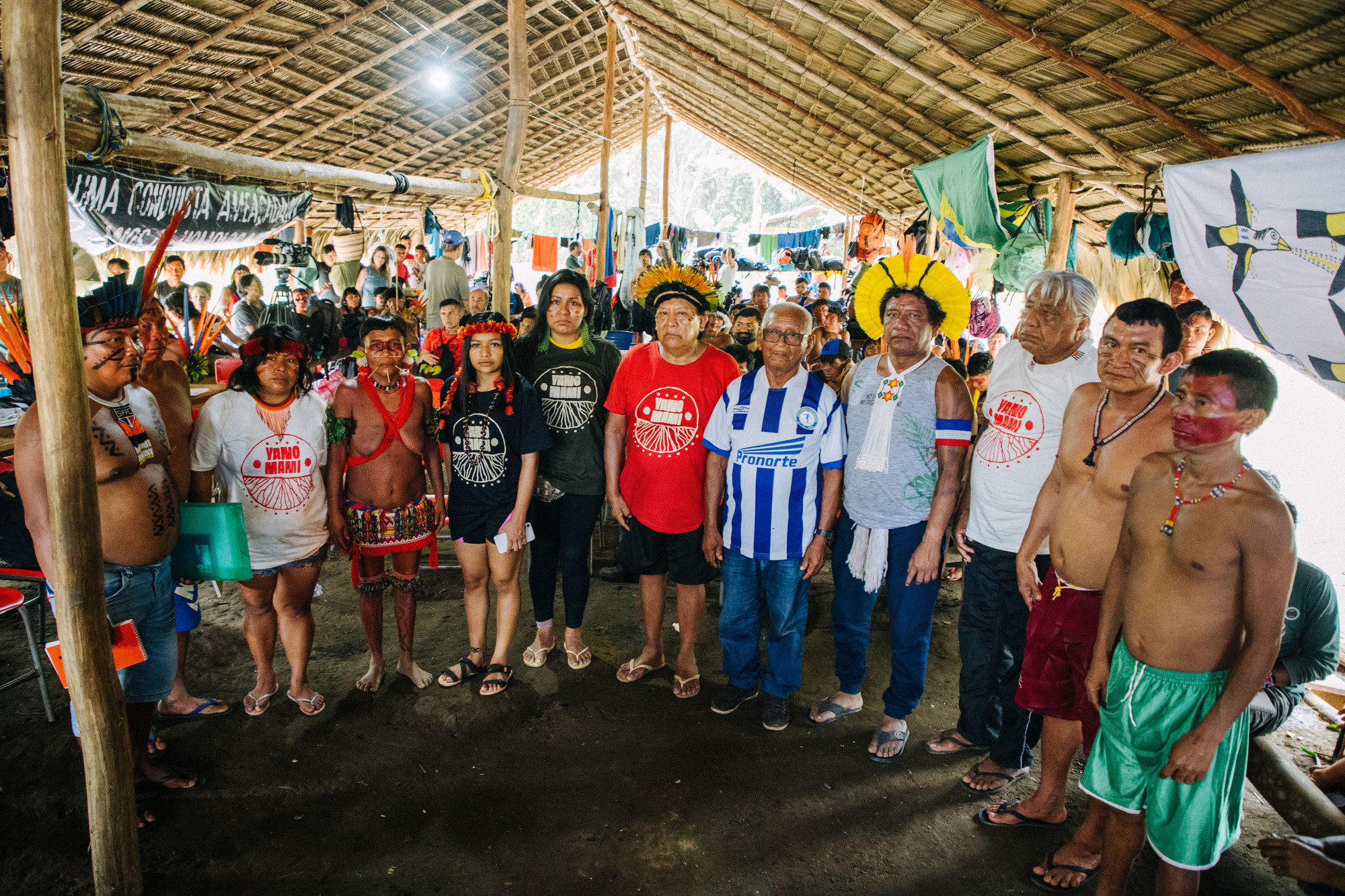 Membros da Aliança em Defesa do Território nos 30 anos da Terra Indígena Yanomami|Christian Braga/ISA