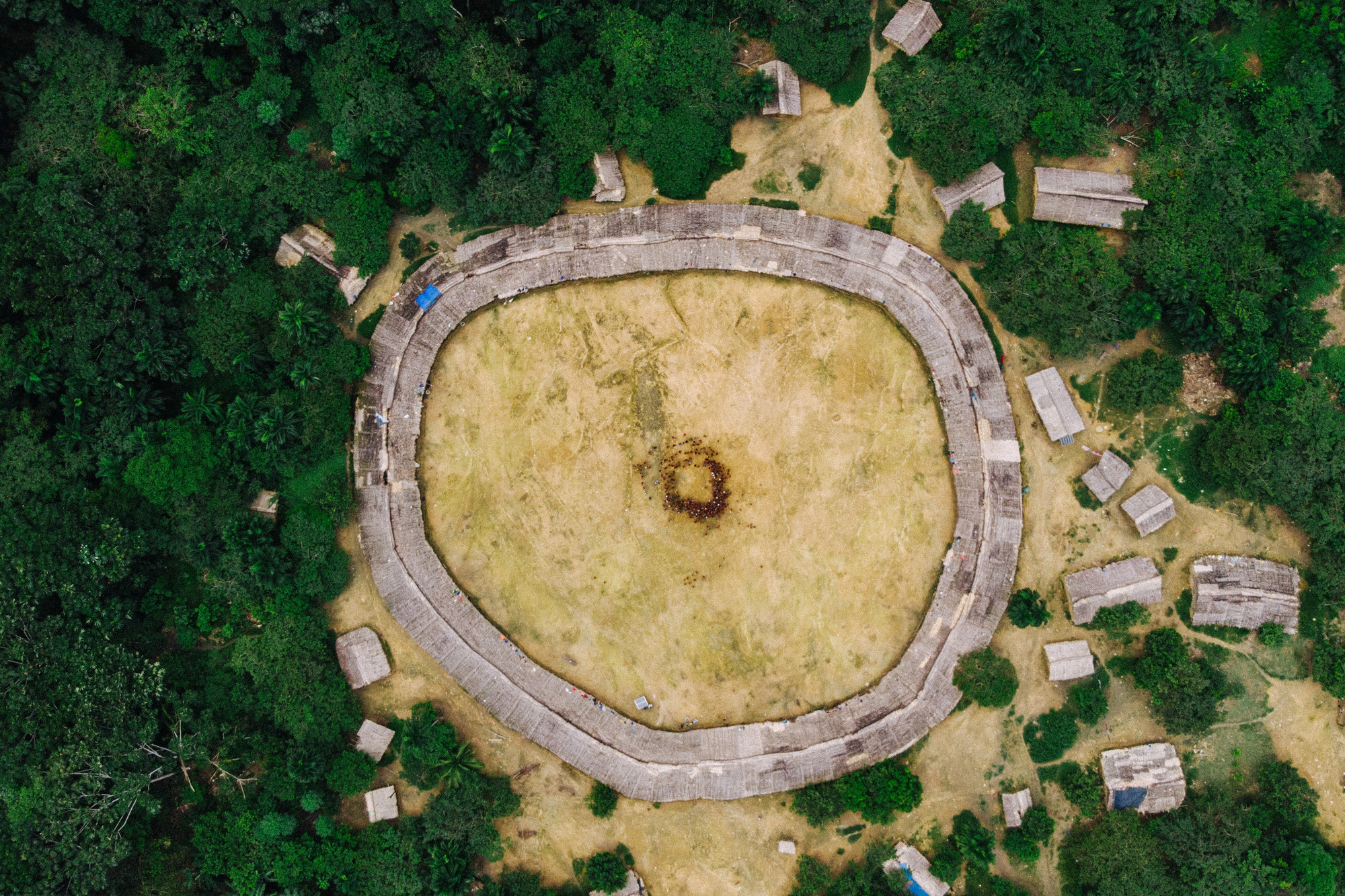 Vista área da aldeia Xihopi, no Estado Amazonas, Terra Indígena Yanomami|Christian Braga/ISA