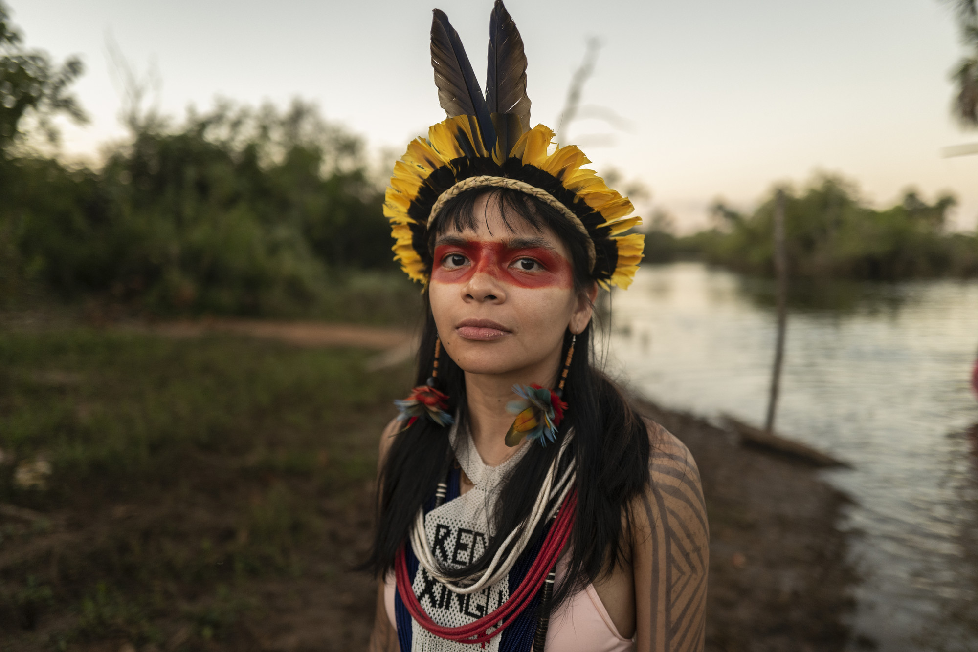 Txai Suruí, ativista indígena do povo Paiter Suruí, foi o rosto da COP26 em Glasgow|Lucas Landau/ISA