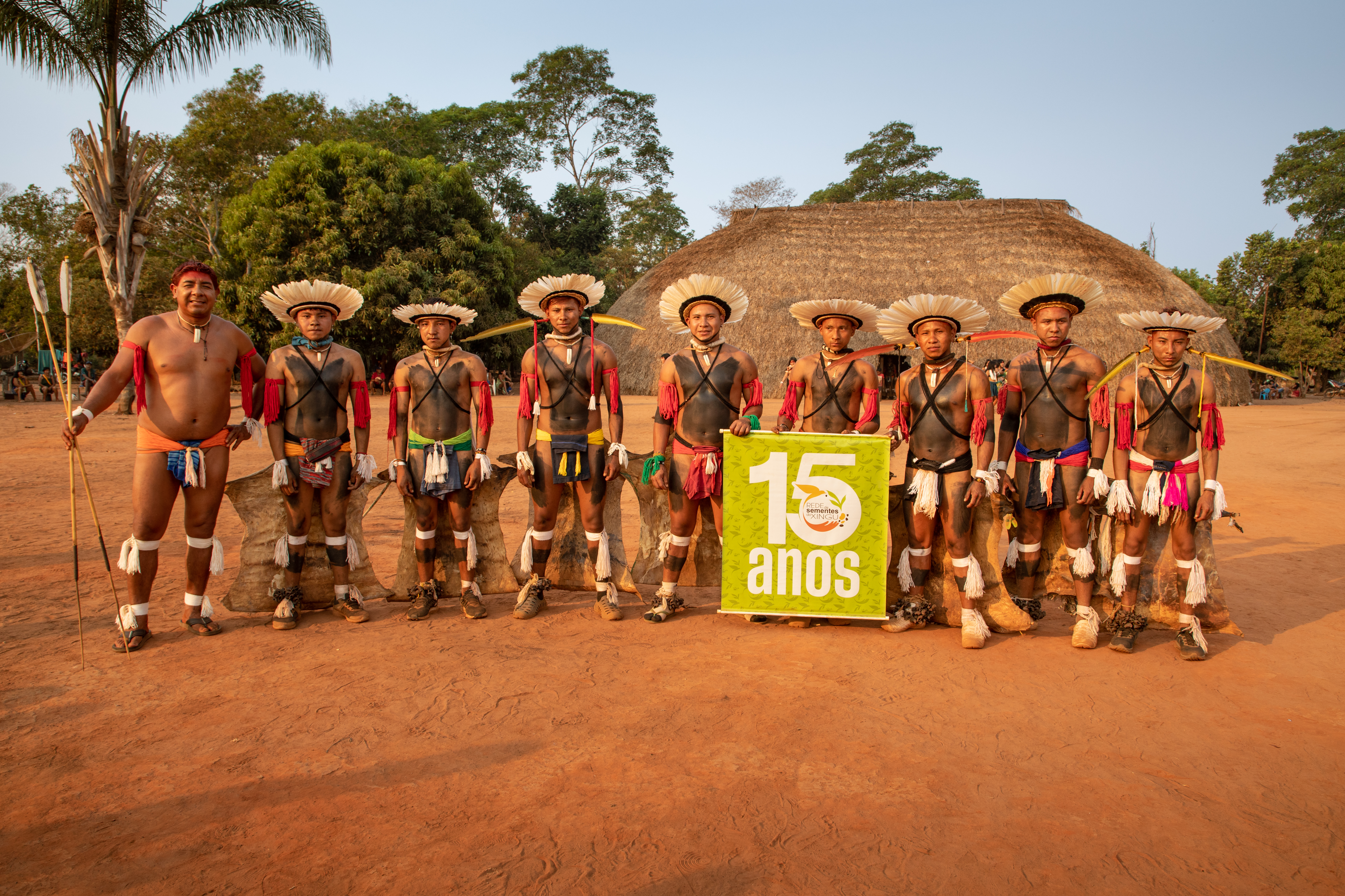 Coletores e parceiros celebram os 15 anos da Rede de Sementes do Xingu 📷 Erik Vesch/Cama Leão/ISA