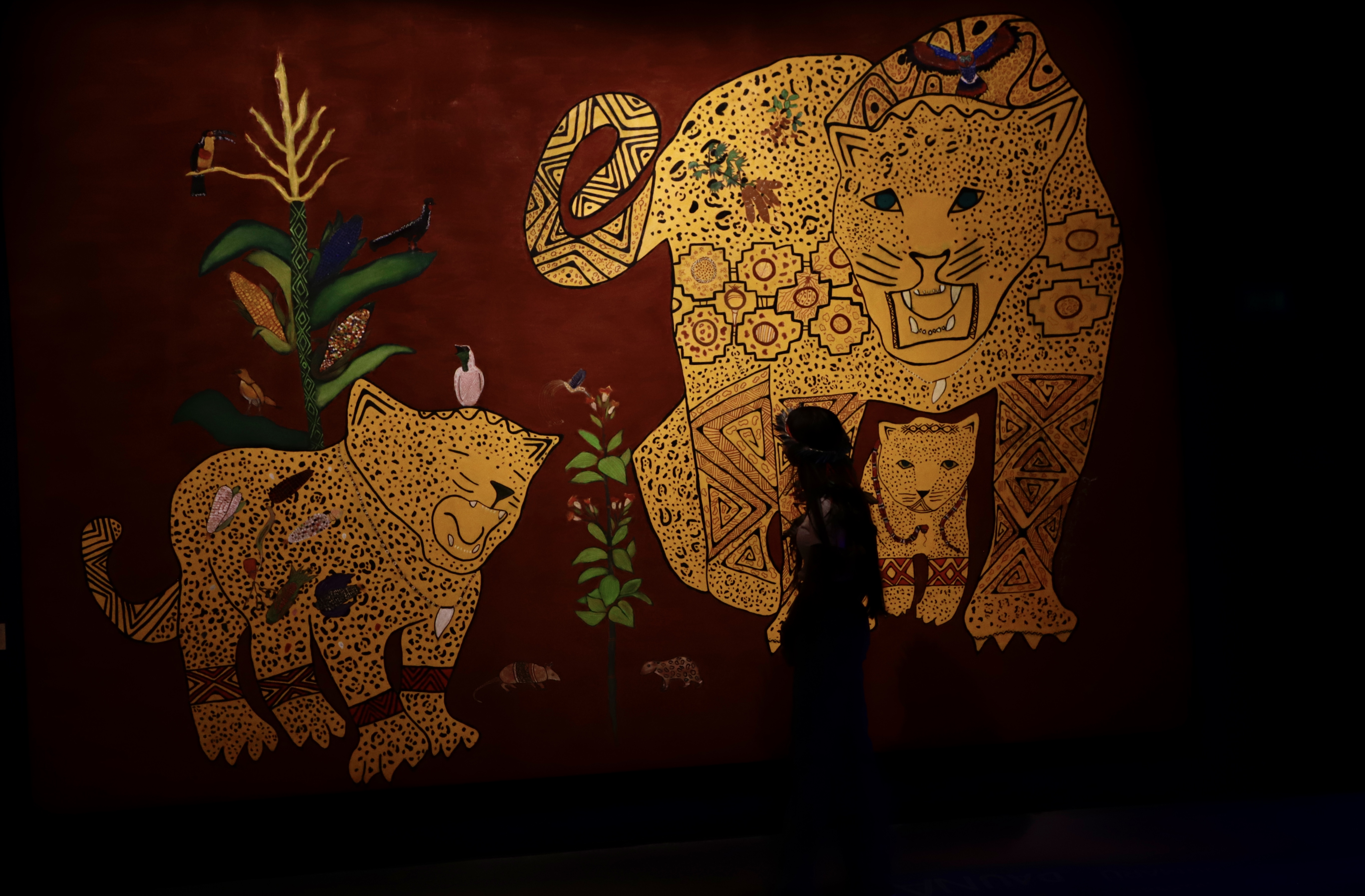 Mural de Tamikuã Txihi: "[é] forte a presença dos nossos encantados", diz Daiara Tukano 📷Ciete Silvério