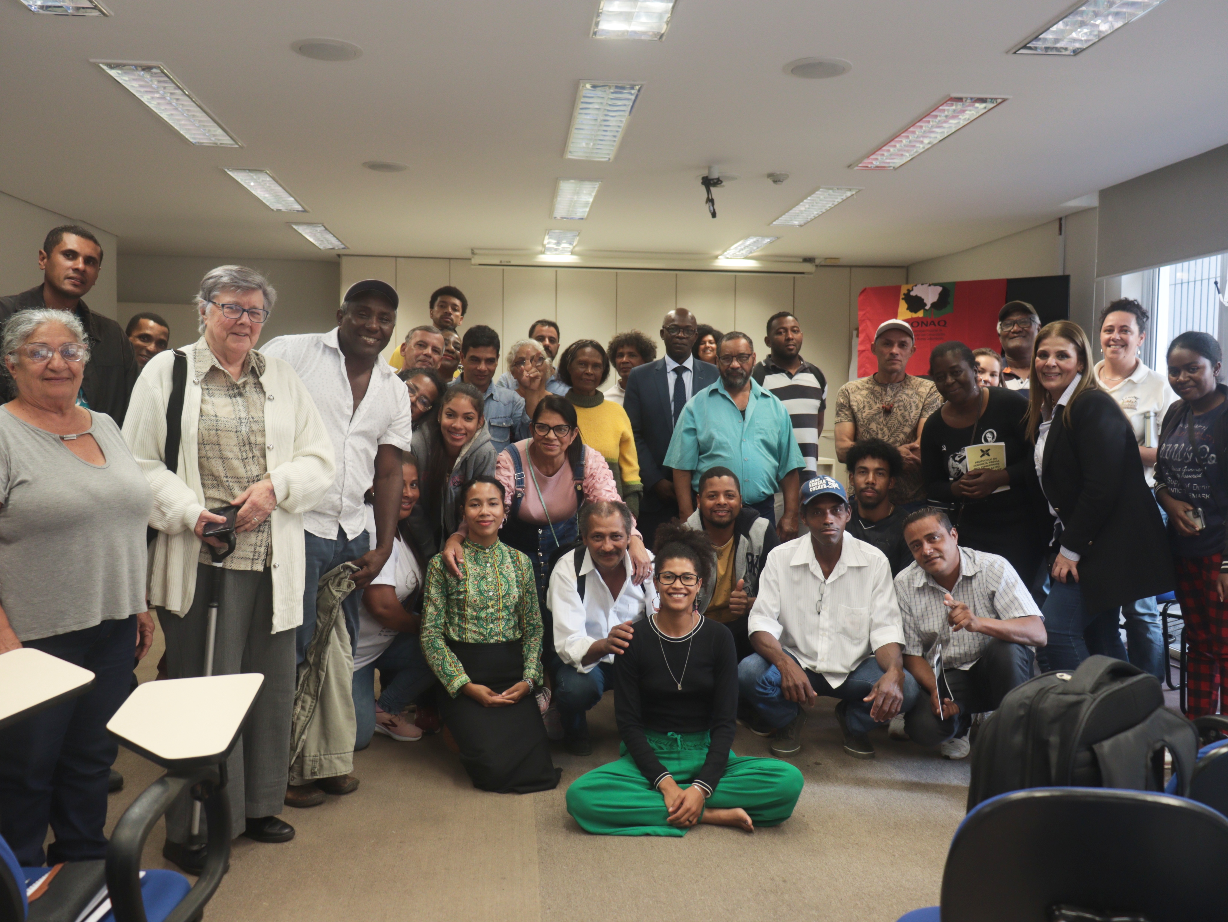 Reunião na sede do ITESP, em São Paulo, reuniu 30 lideranças de quilombos do Vale do Ribeira | Leticia Ester de França / EAACONE