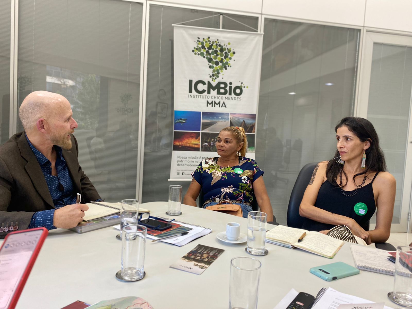 Marinês Lopes Souza, liderança e presidente da AMORA, levou as reivindicações de proteção aos territórios beiradeiros da Terra Do Meio para o Instituto Chico Mendes de Biodiversidade (ICMBio)|Joelmir Silva/Rede Xingu+