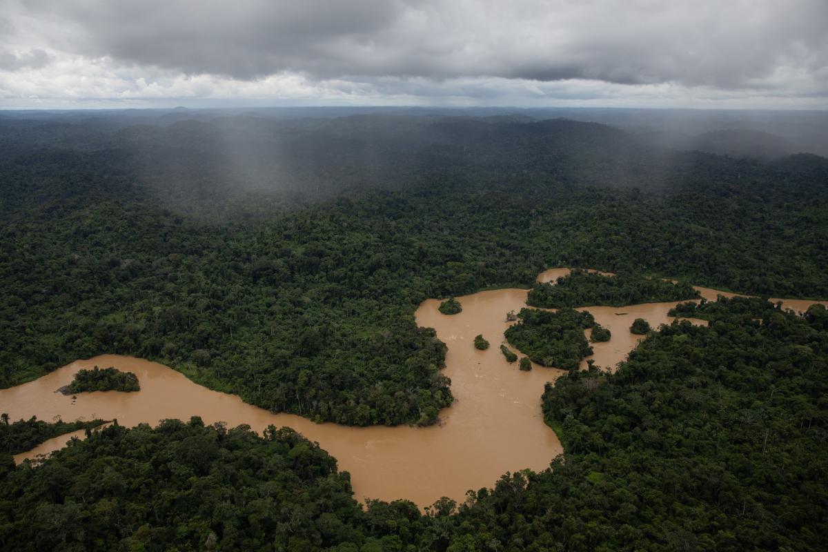 Garimpo no rio Mucajaí, Alto Mucajaí, Terra Indígena Yanomami