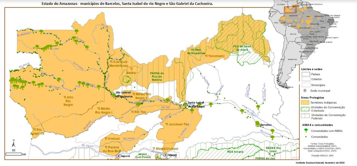 mapa rio negro