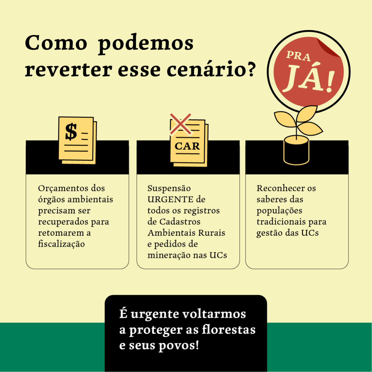 como reverter esse cenário de destruição nas unidades de conservação