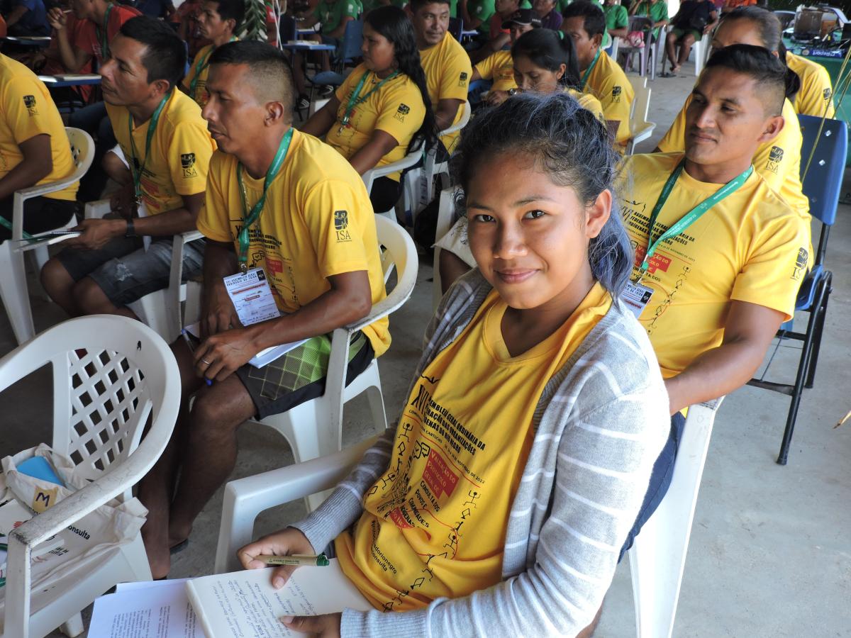 Karollyne Gonçalves, de 16 anos, fez parte da comitiva da Caiarnx e ajudou na representatividade dos jovens na assembleia