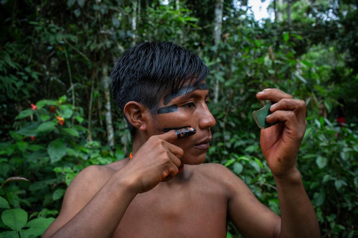 Yanomami no encontro de Lideranças Yanomami e Ye'kuana