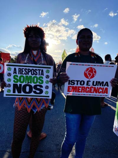 indígenas protestam em Brasília