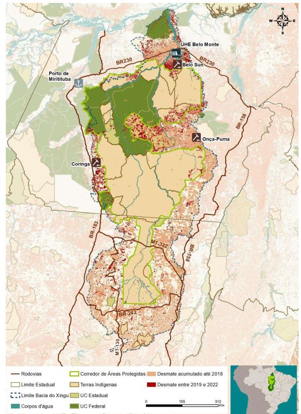 mapa xingu sob pressão