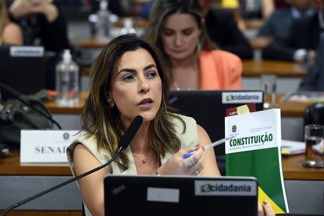 Senadora Soraya Thronicke (Podemos-MS) em pronunciamento à bancada