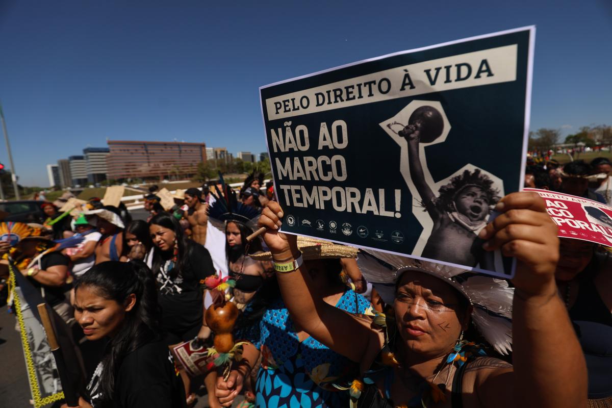 Mulheres indígenas dizem 'não' ao Marco Temporal