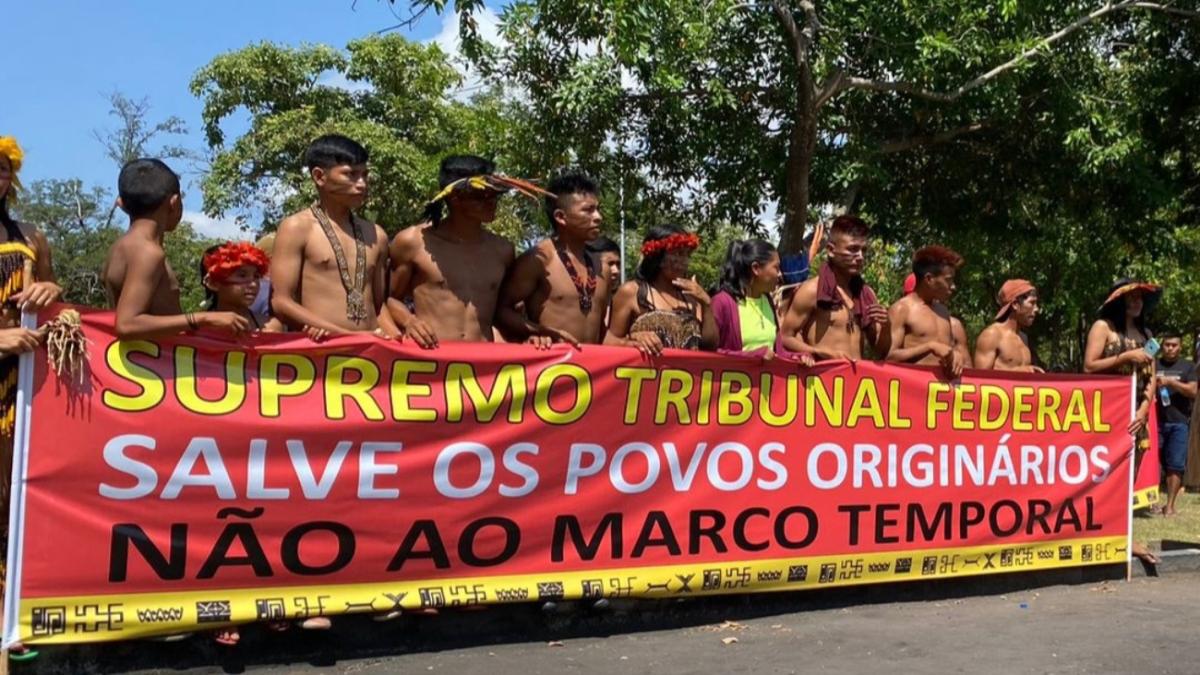 Indígenas Macuxi, Taurepang, Wapichana e Yanomami se uniram aos cerca de 6 mil participantes do Ato em Boa Vista para fortalecer a resistência contra o "marco temporal"