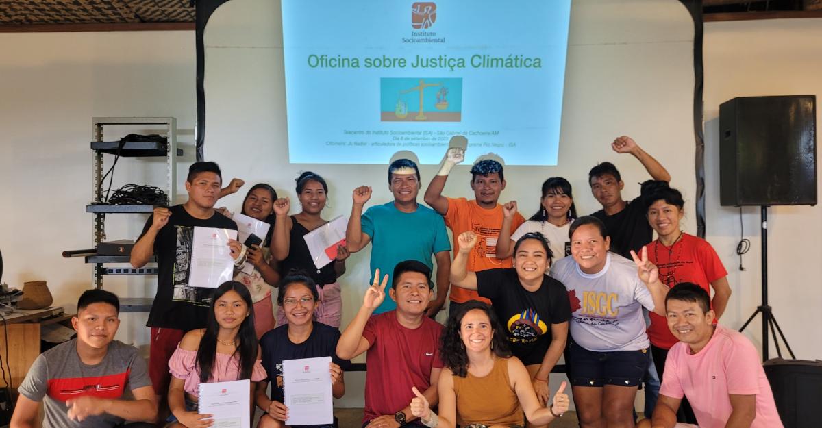 Juventude indígena do rio Negro discute justiça climática e racismo ambiental em oficina em São Gabriel da Cachoeira