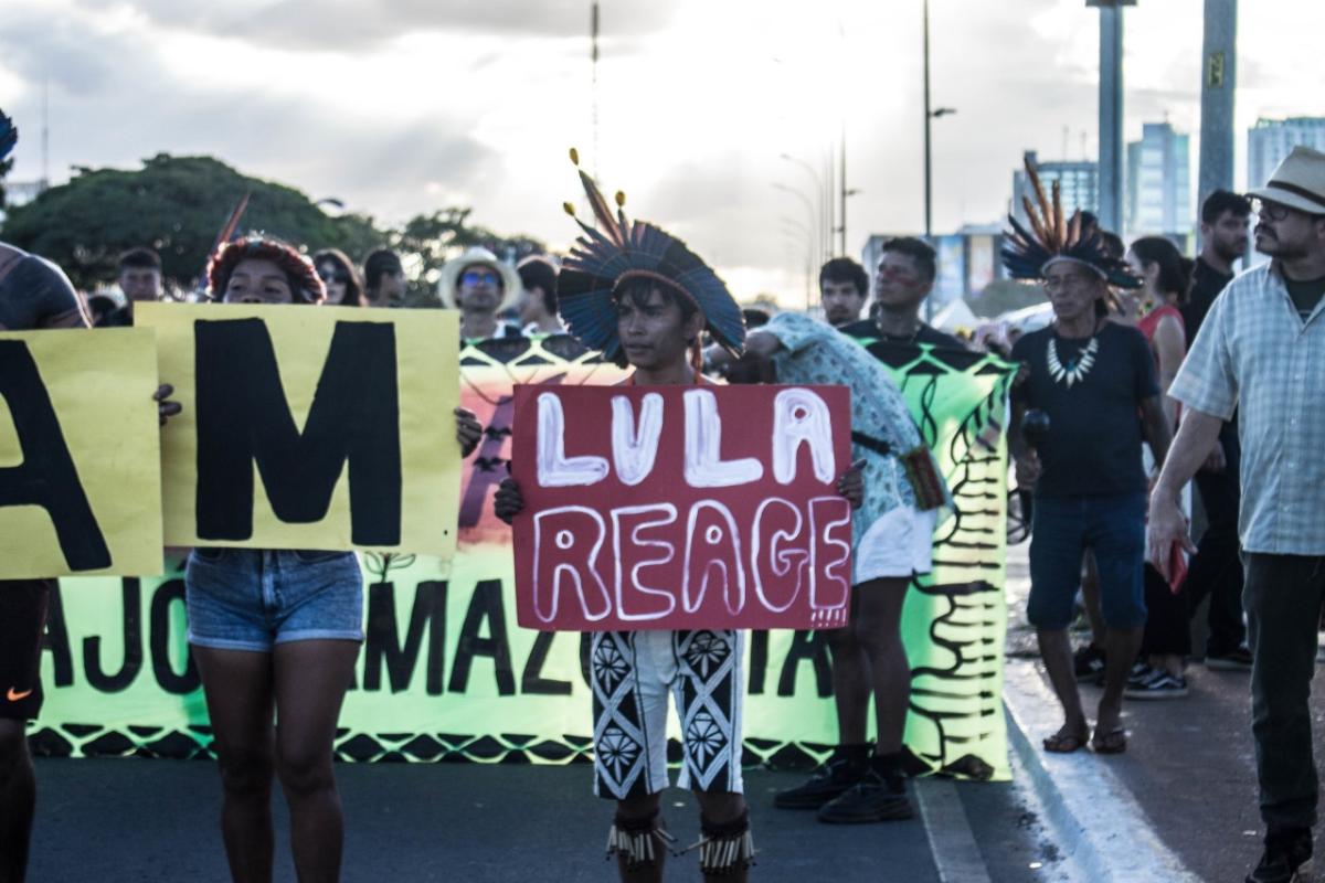 Manifestação pede veto do PL 2903