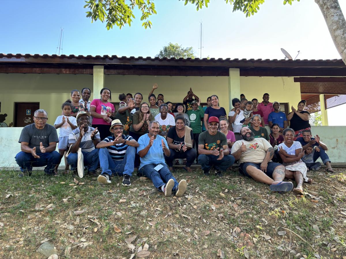 Coletores e apoiadores da Cooperativa da Rede de Sementes do Vale do Ribeira se reúnem no encontro anual, onde comemoram balanço de 2023 e traçam estratégias de trabalho para 2024 | Taynara Borges/ISA