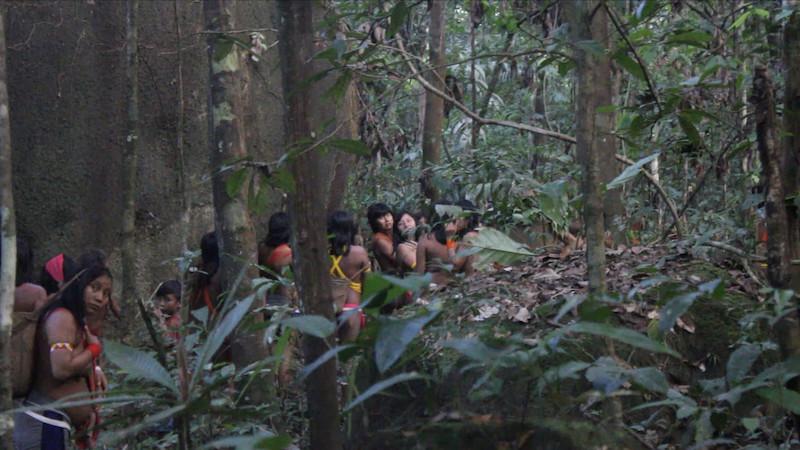 Imagens da gravação do filme "Thuë Pihi Kuuwi - Uma Mulher Pensando"|Aruac Filmes