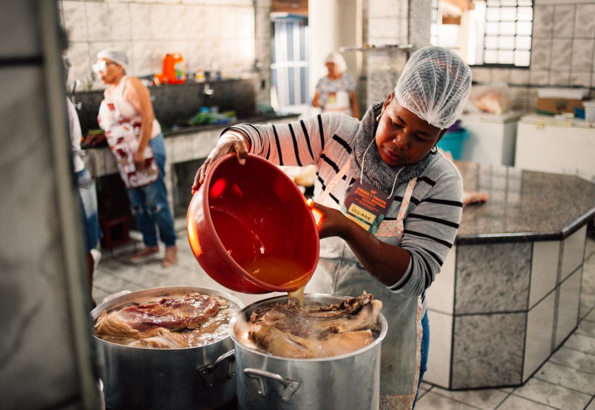 preparo do almoço