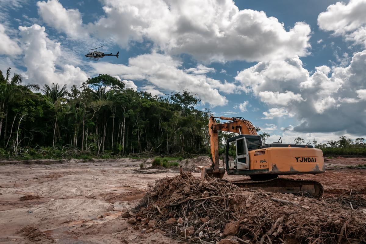Ibama realiza operação de combate ao desmatamento e garimpo ilegal de cassiterita na Terra Indígena Tenharim do Igarapé Preto (AM)