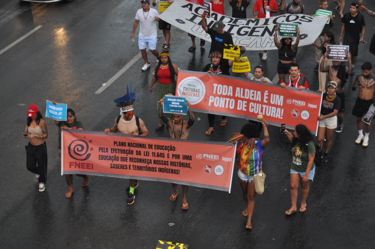 Integrantes da Fneei pedem o reconhecimento das histórias, saberes e territórios indígenas nos currículos escolares