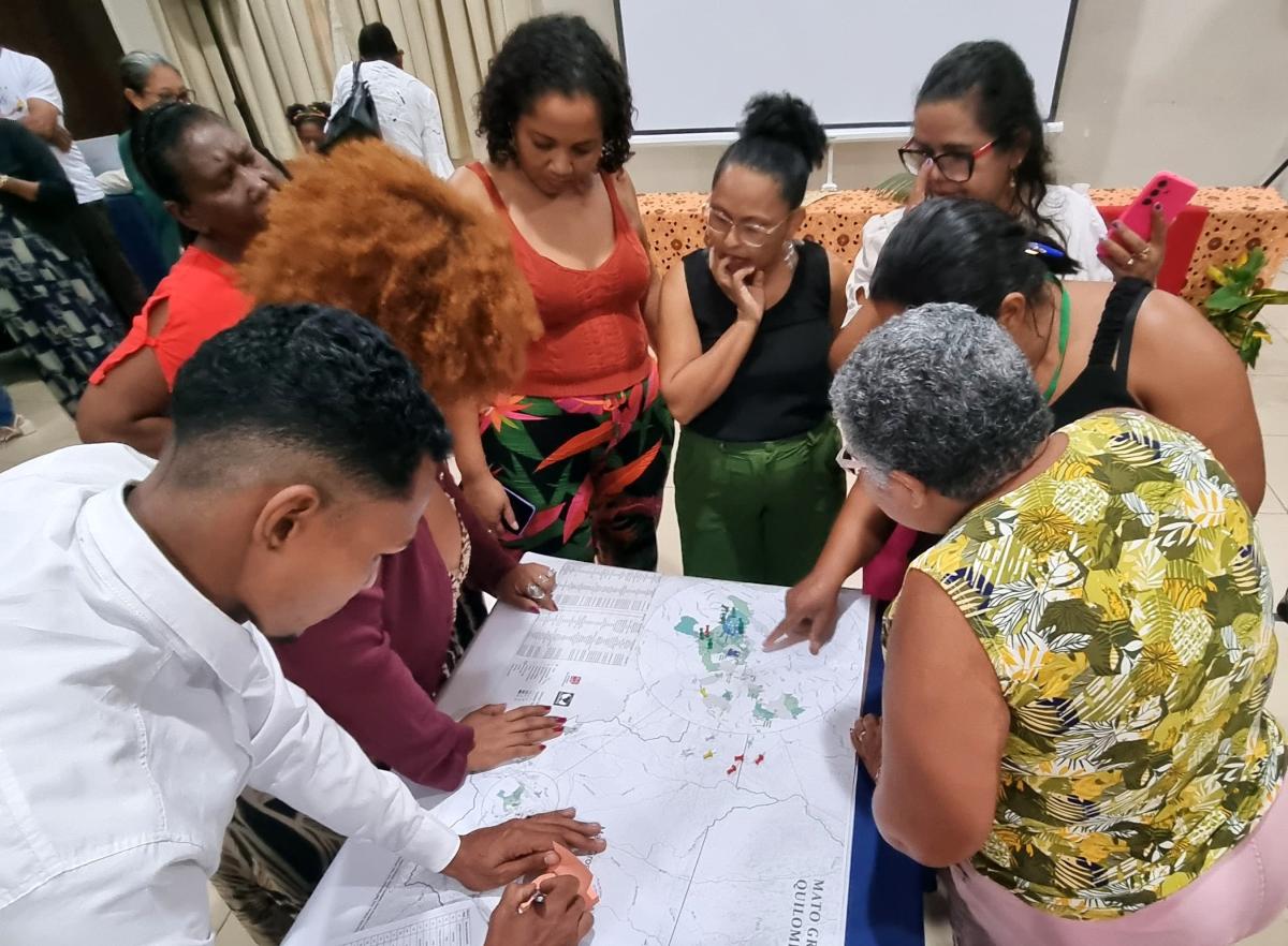 Quilombolas participam de oficina no Mato Grosso para detalhar informações sobre seus territórios | ISA)