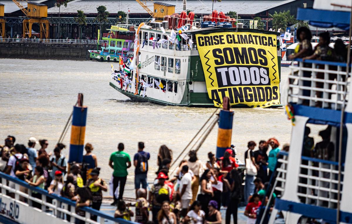 Ativistas socioambientais estiveram na COP30, em Belém, denunciando os perigos da crise climática