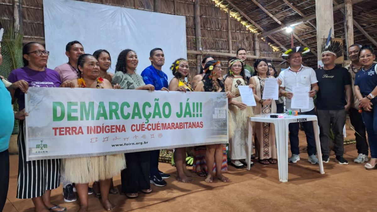 A demarcação da TI Cué-Cué/Marabitanas foi uma da principais reivindicações do movimento indígena à presidência da Funai