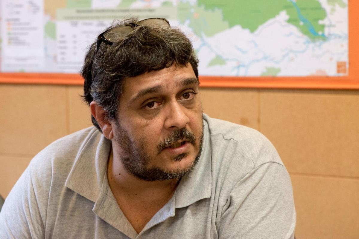 Marcelo Zelic em reunião na antiga sede do Instituto Socioambiental, em São Paulo, 2014