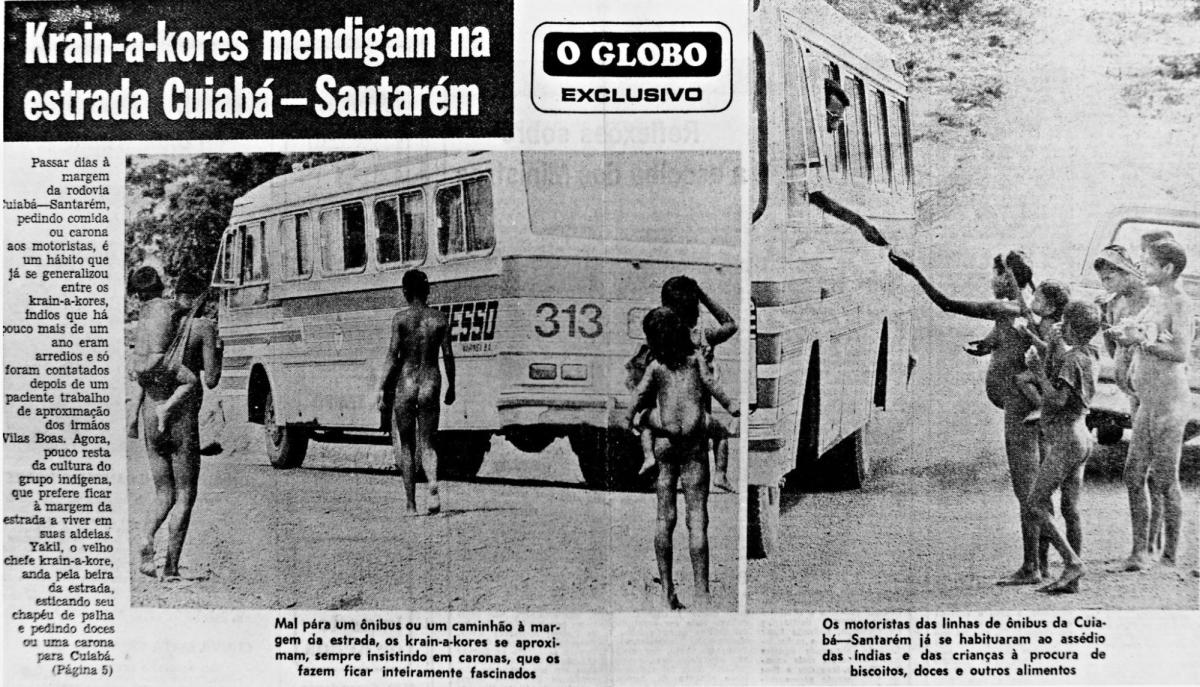 Fac-símile da edição de 14 de março de 1974 do jornal O Globo
