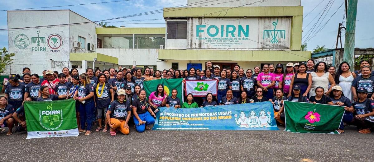 Participantes do terceiro módulo de formação de Promotoras Legais Populares Indígenas