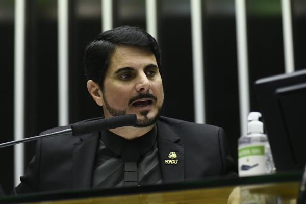 Senador Marcos do Val, relator da LDO, durante votação da lei no plenário da Câmara | Geraldo Magela / Agência Senado